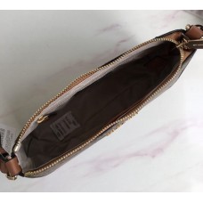 Женская кожаная сумка Mk 0100 beige Lux
