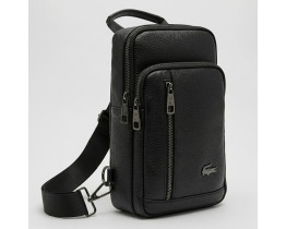 Мужская брендовая бананка, барсетка на грудь (слинг) Lacoste (0441)