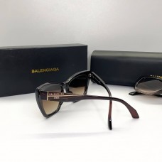 Сонцезахисні жіночі окуляри Balenciaga (06110) коричневі