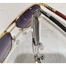 Брендовые солнцезащитные очки (0652) gold Lux