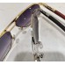 Брендові сонцезахисні окуляри (0652) gold Lux