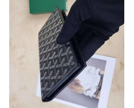 Гаманець з відділенням для телефона Goyard (099) чорний Lux