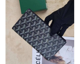 Гаманець з відділенням для телефона Goyard (099) чорний Lux