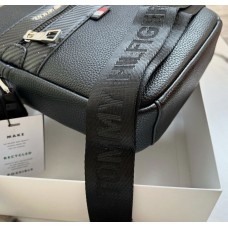 Мужская брендовая сумка через плечо (1016-2) black