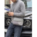 Брендовая мужская барсетка, сумка на плечо Lacoste (1097) grey