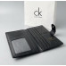 Мужской длинный кожаный бумажник на кнопке Calvin Klein (1342)
