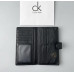 Мужской длинный кожаный бумажник на кнопке Calvin Klein (1342)