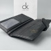 Мужской длинный кожаный бумажник на кнопке Calvin Klein (1342)