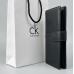 Мужской длинный кожаный бумажник на кнопке Calvin Klein (1342)