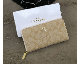 Женский брендовый кошелек на молнии Coach (1377-4) 