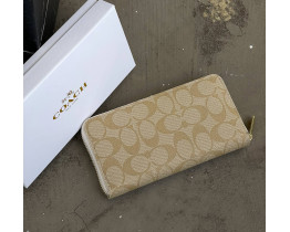 Женский брендовый кошелек на молнии Coach (1377-4) 