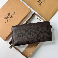 Чоловічий гаманець на змійці Coach (1380) brown