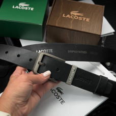  Чоловічий ремінь Lacoste з італійської натуральної шкіри (979) 