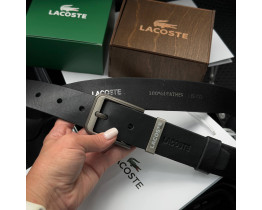  Чоловічий ремінь Lacoste з італійської натуральної шкіри (979) 