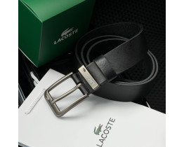  Чоловічий ремінь Lacoste з італійської натуральної шкіри (979) 