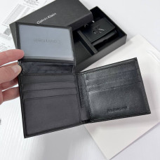 Мужское брендовое кожаное портмоне (1438) black