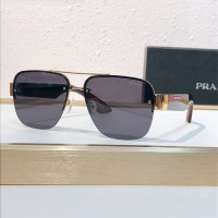 Брендовые мужские солнцезащитные очки PR166VS gold Lux