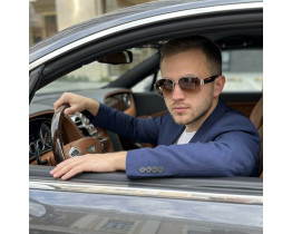 Мужские солнцезащитные очки авиаторы PR167 brown Lux