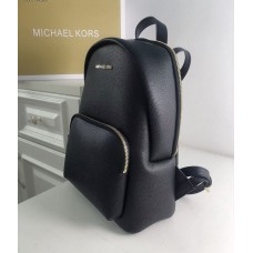 Жіночий шкіряний брендовий рюкзак Michael Kors 2021 Black Lux