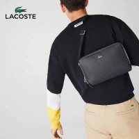  Чоловіча брендова сумка через плече Lacoste (2028) black