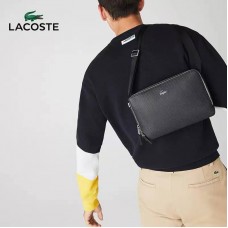  Чоловіча брендова сумка через плече Lacoste (2028) black