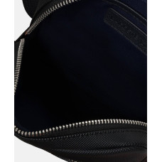 Брендовая небольшая мужская сумка Lacoste (2030) black