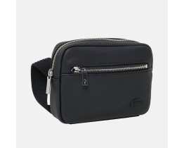 Брендовая небольшая мужская сумка Lacoste (2030) black