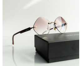 Женские безоправные солнцезащитные очки Chrome Hearts (20870) brown