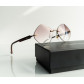  Жіночі безоправні сонцезахисні окуляри Chrome Hearts (20870) brown