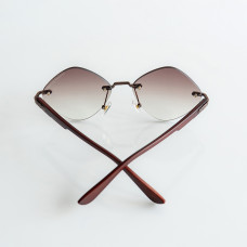  Жіночі безоправні сонцезахисні окуляри Chrome Hearts (20870) brown