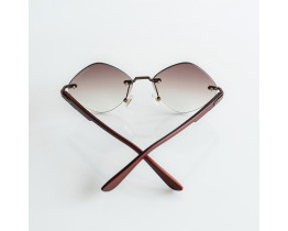 Женские безоправные солнцезащитные очки Chrome Hearts (20870) brown