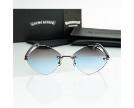 Женские безоправные солнцезащитные очки Chrome Hearts (20870) blue