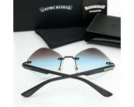  Жіночі безоправні сонцезахисні окуляри Chrome Hearts (20870) blue