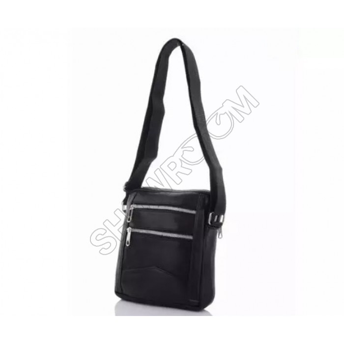 Мужская сумка Leather Collection (МО 2102) кожаная черная