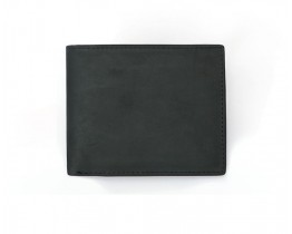 Шкіряний чоловічий гаманець Wild Collection (2121) чорний 