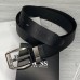 Мужской кожаный брендовый ремень (215) черный