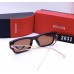 Брендвые солнцезащитные женске очки (22031) коричневые