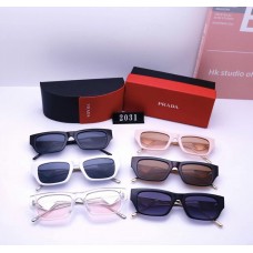 Брендвые солнцезащитные женске очки (22031) пудровые