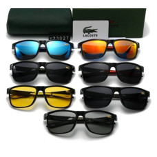 Мужские качественные солнцезащитные очки с поляризацией Lacoste (23027) black