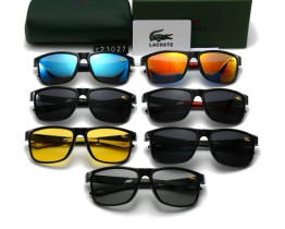 Мужские качественные солнцезащитные очки с поляризацией Lacoste (23027) black