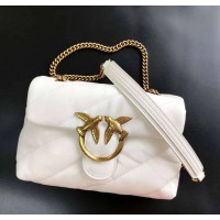  Жіноча брендова сумка Pinko Puff (231106) white