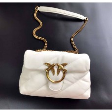 Женская брендовая сумка Pinko Puff (231106) white