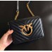 Женская брендовая сумка Pinko click mini (231112) black