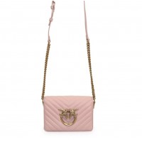  Жіноча брендова сумка Pinko click mini (231112) pink