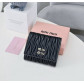Брендовый женский кошелек на кнопке (2510) black