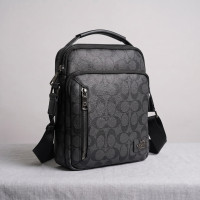 Чоловіча барсетка, сумка на плече Coach (2515) grey