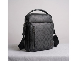 Брендовая барсетка, сумка на плечо Coach (2515) grey