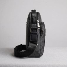 Брендовая барсетка, сумка на плечо Coach (2515) grey