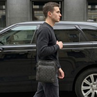 Чоловіча барсетка, сумка на плече Coach (2515) grey