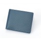 Шкіряний чоловічий гаманець Leather Collection (2763) синій RFID захист